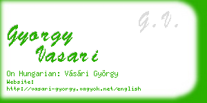 gyorgy vasari business card